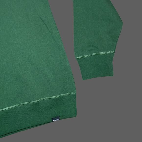 Deus Ex Machina Nice To See You Crew Hillside Green Size L Organic Cotton - Picture 2 of 9